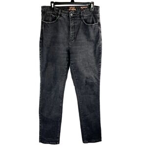 French Dressing Jeans Womens Size 14 Black Skinny Mid Rise Punk Pinup Grunge Emo